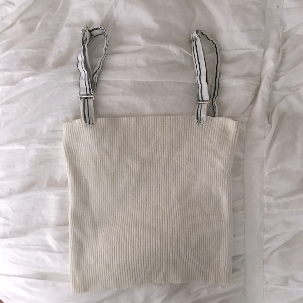 up-cycled handmade ribbed tank top